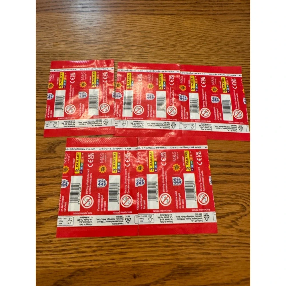 5 Panini Official England Sticker Collection Packs M&S Eat Well Play Well Sealed